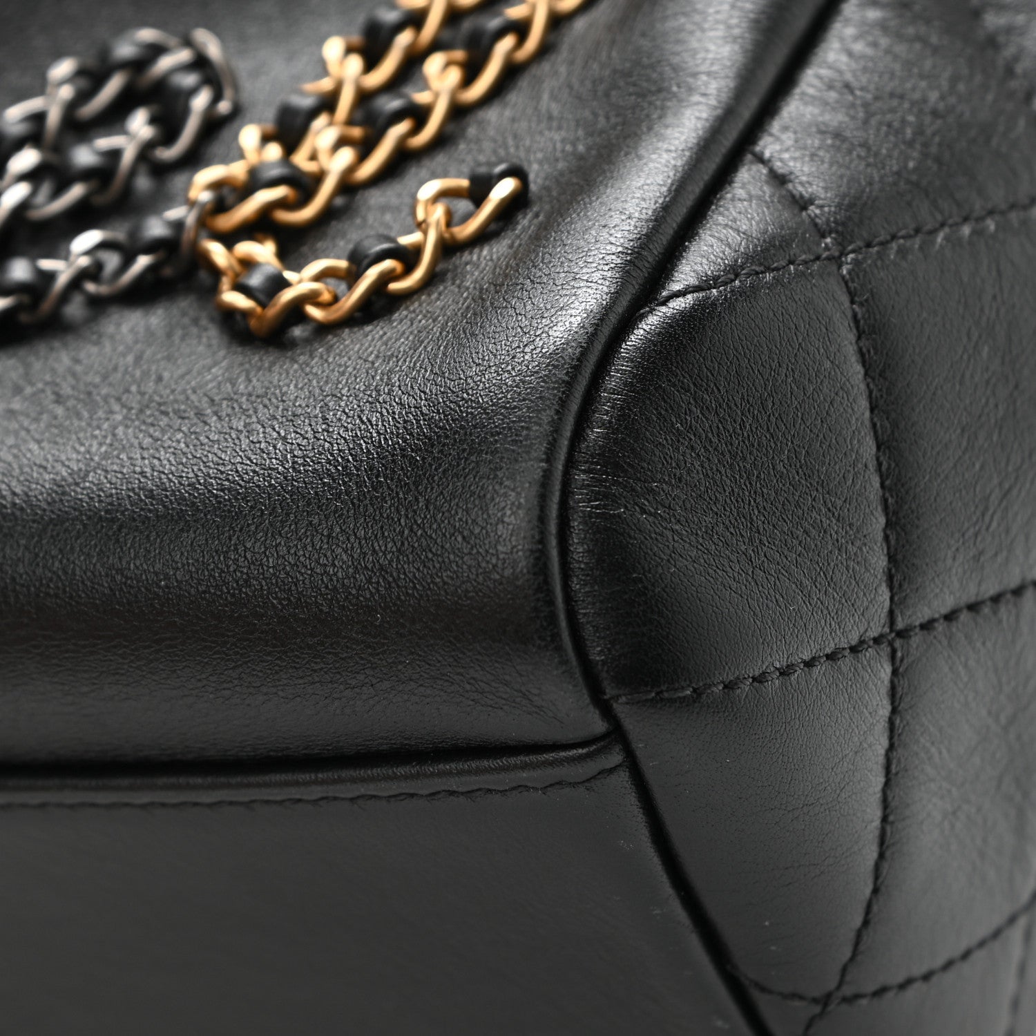 Chanel Calfskin Chain 20s Signature Hobo Black 11 of 11
