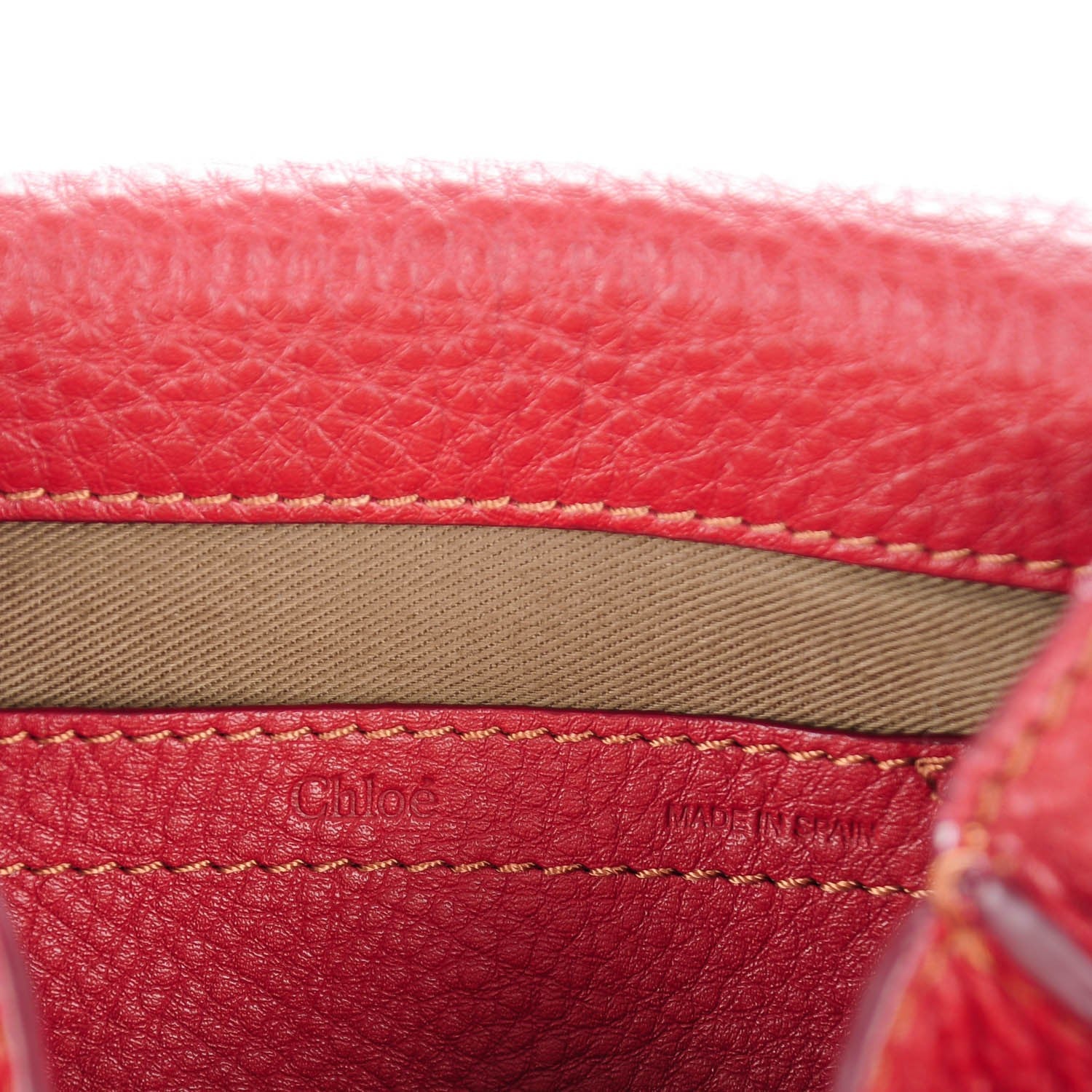 Chloe Calfskin Mini Marcie Round Crossbody Bag Berry Cupcake 6 of 8