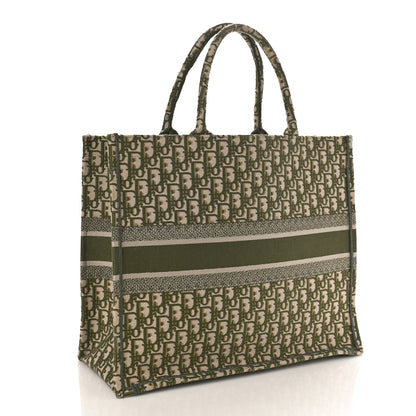 Christian Dior Oblique Large Book Tote Vert Multicolor 2 of 12
