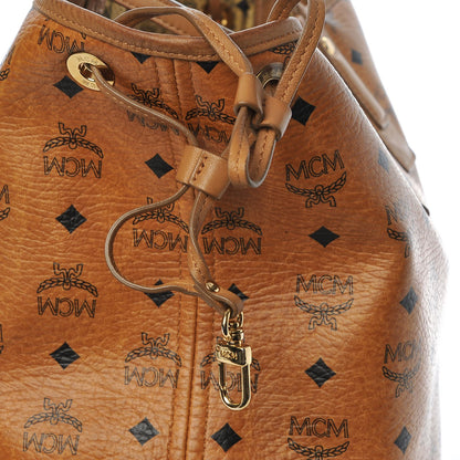 MCM Visetos Medium Reversible Shopping Tote Cognac 24 of 25