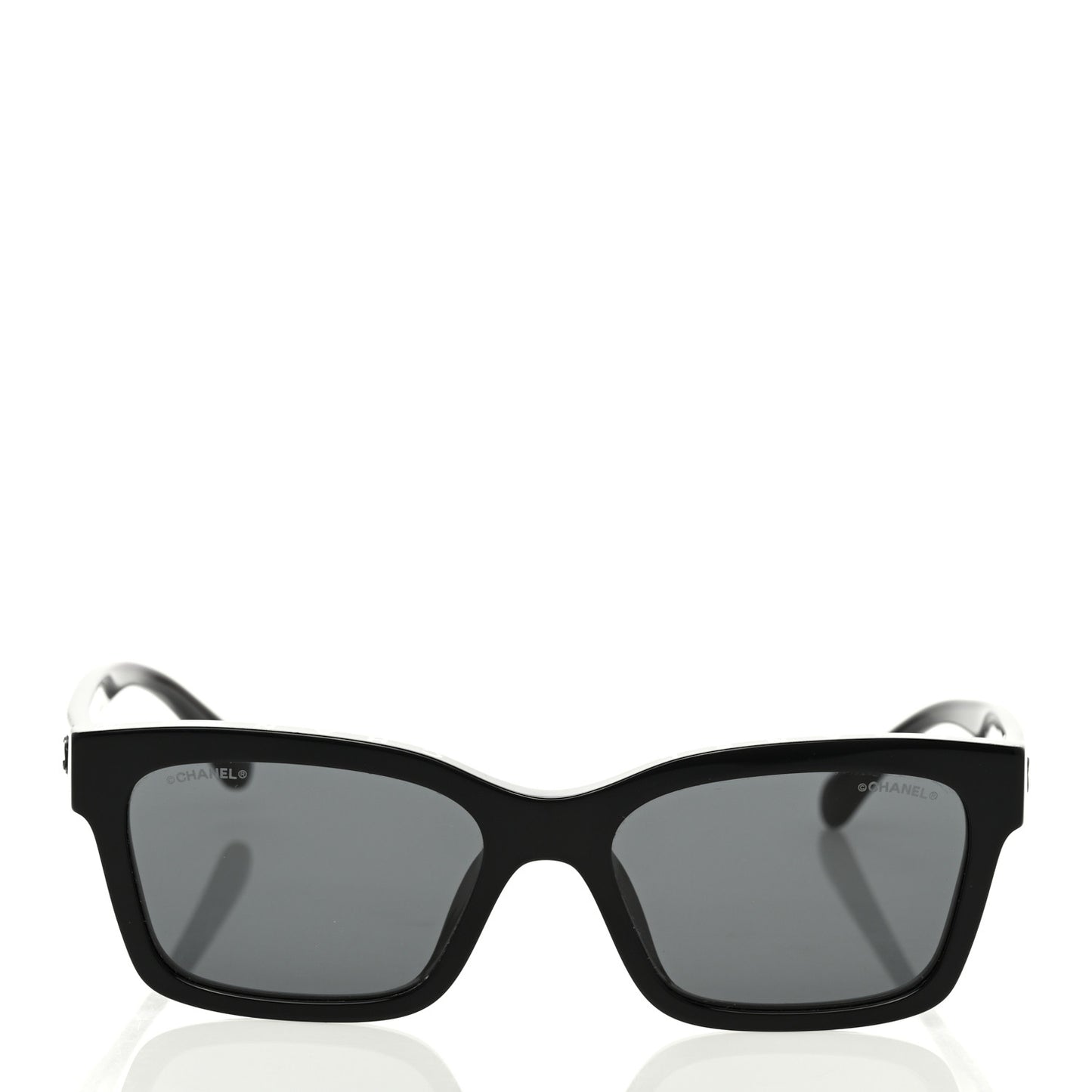 Acetate Polarized Square Sunglasses 5417 Black