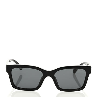 Chanel Acetate Polarized Square Sunglasses 5417 Black 2 of 8