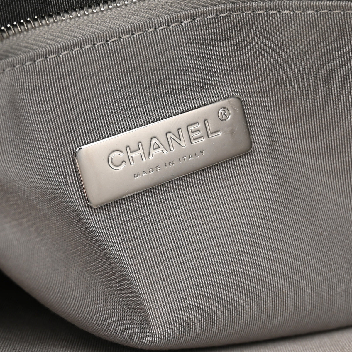 Chanel Lambskin Quilted Large 31 Shopping Bag Grey 6 of 10