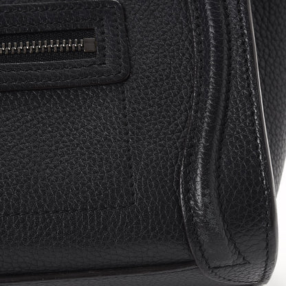 Celine Drummed Calfskin Nano Luggage Black 14 of 17