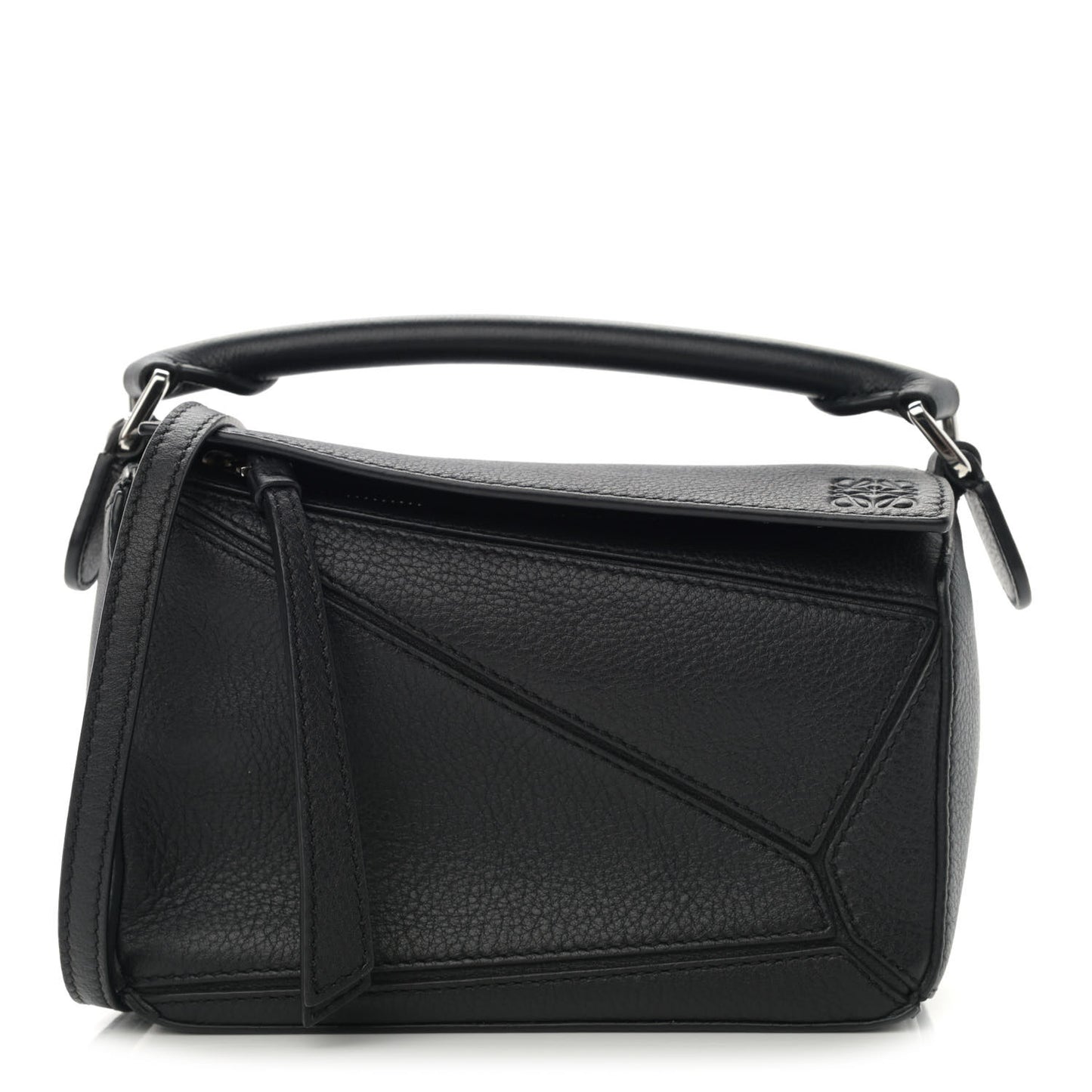 Calfskin Mini Puzzle Bag Black