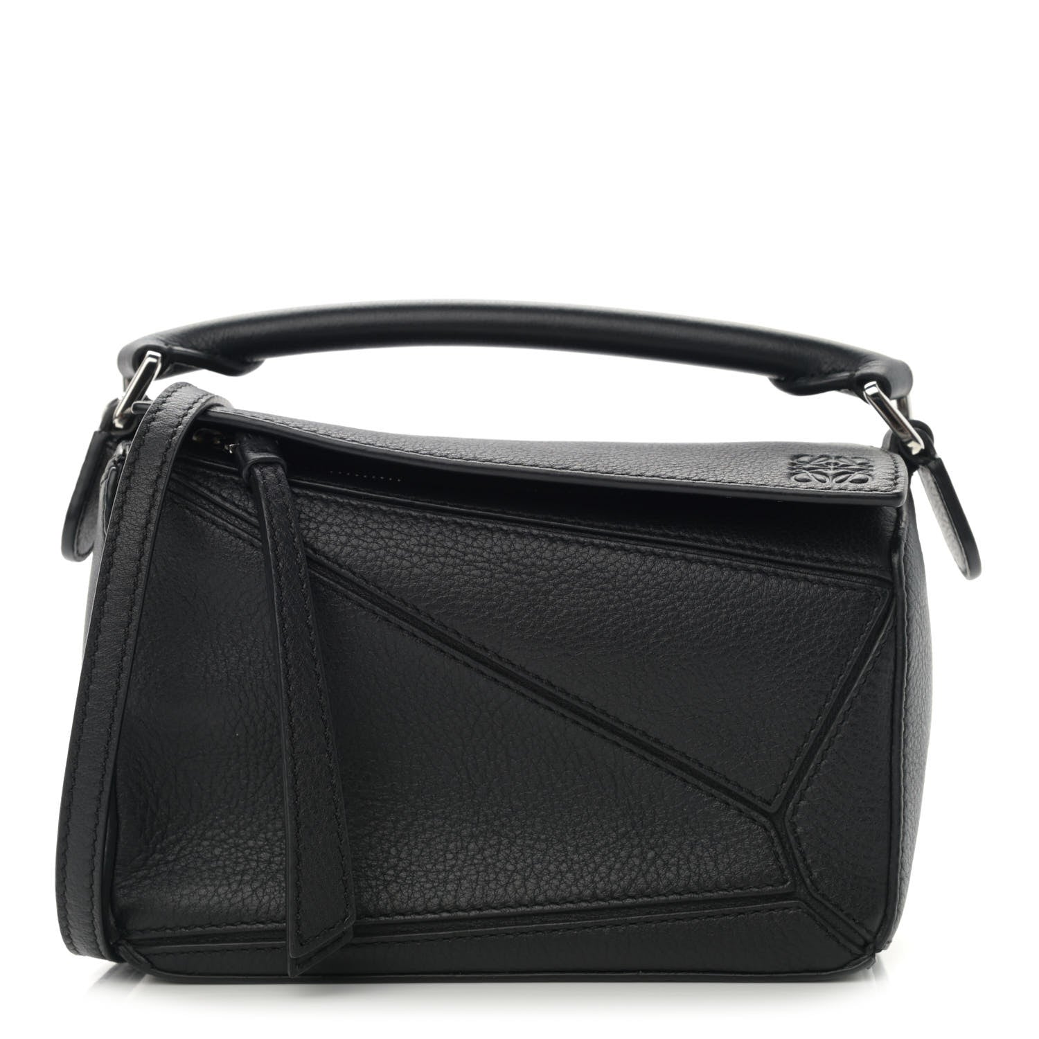 Loewe Calfskin Mini Puzzle Bag Black 1 of 10