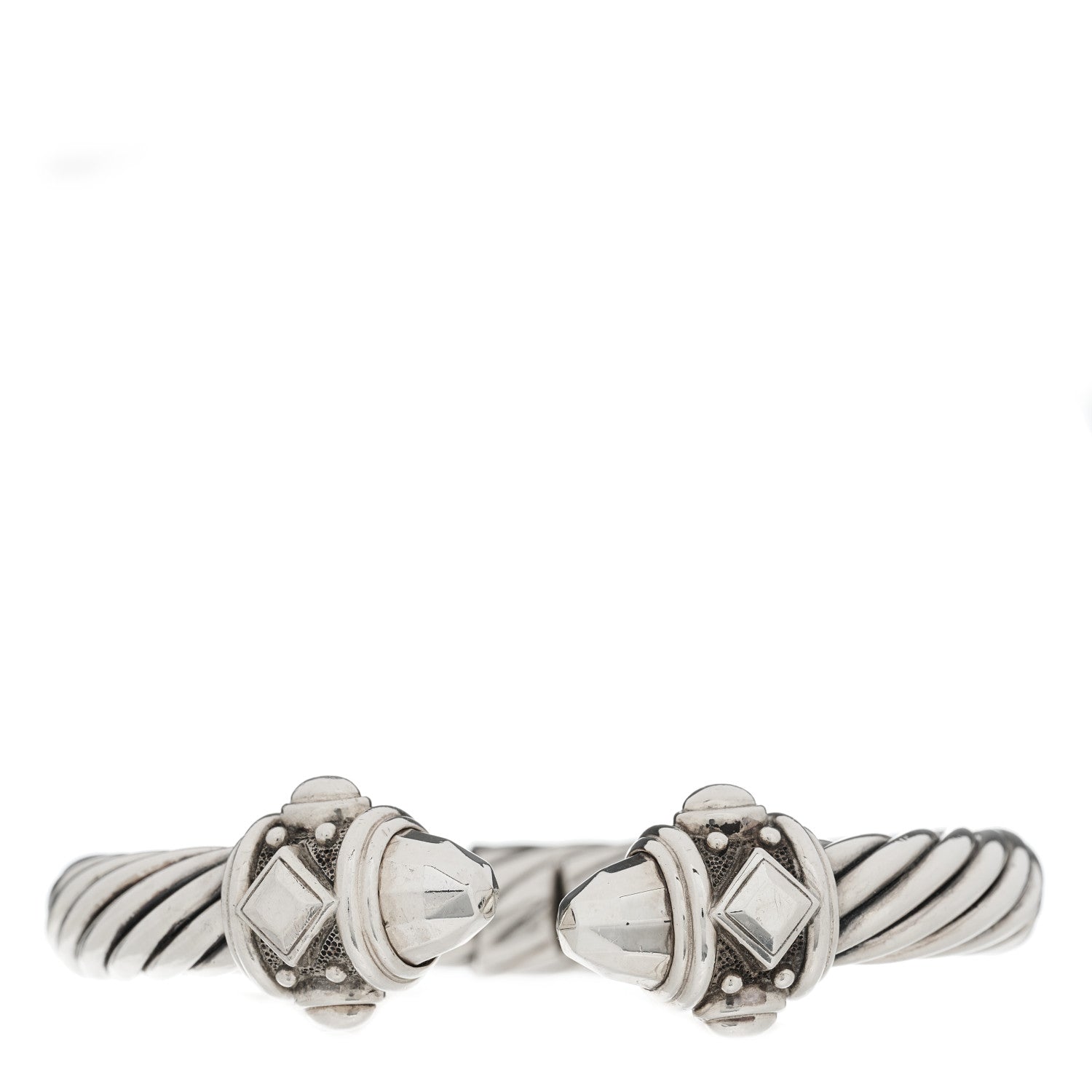 David Yurman Sterling Silver 10mm Renaissance Cable Bracelet 1 of 4