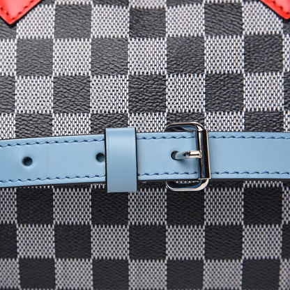 Louis Vuitton Damier Speedy Bandouliere 30 Black White 8 of 9