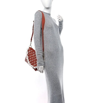 Louis Vuitton Lambskin Embossed Monogram Coussin PM Terracotta Brown 2 of 12