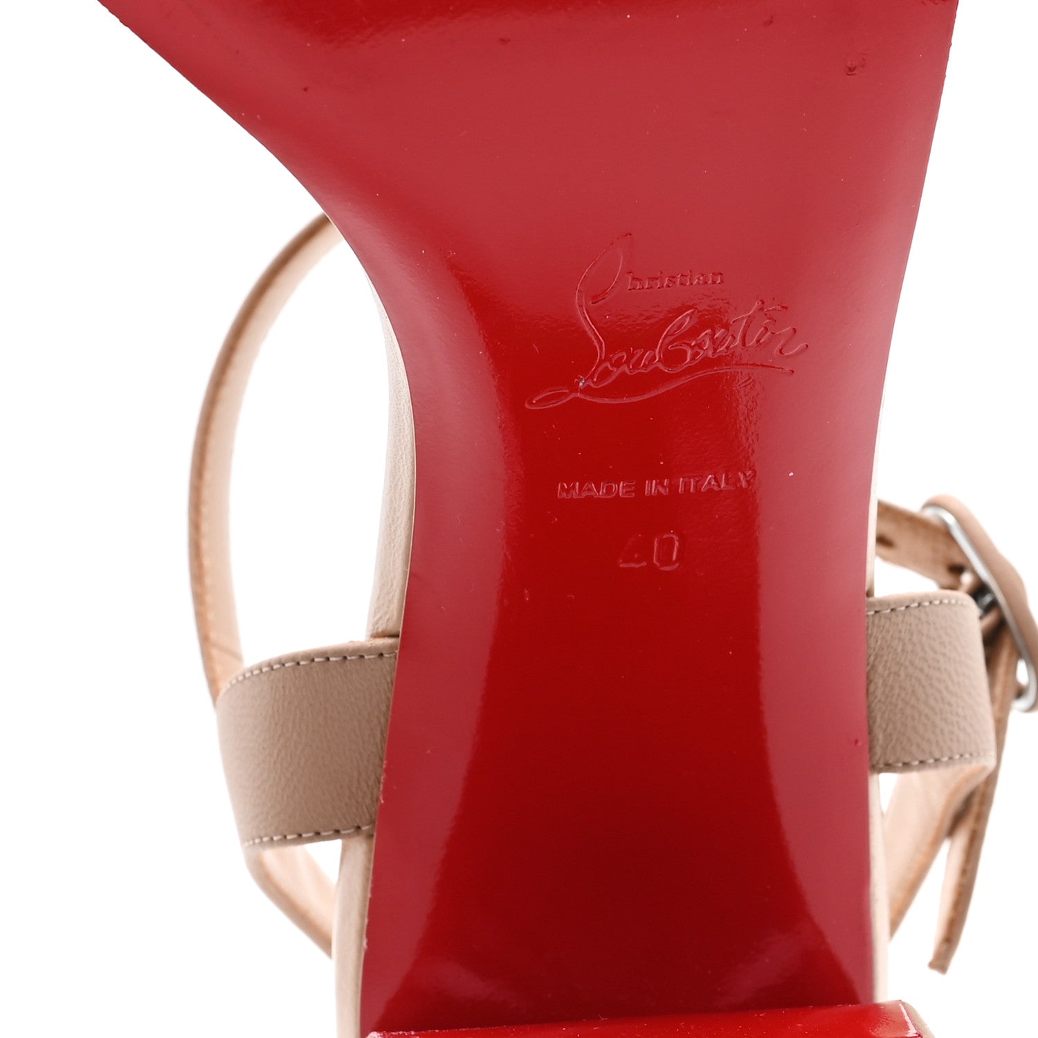 Christian Louboutin Nappa Miss Jane 55 Sandal Pumps 40 Blush 7 of 9