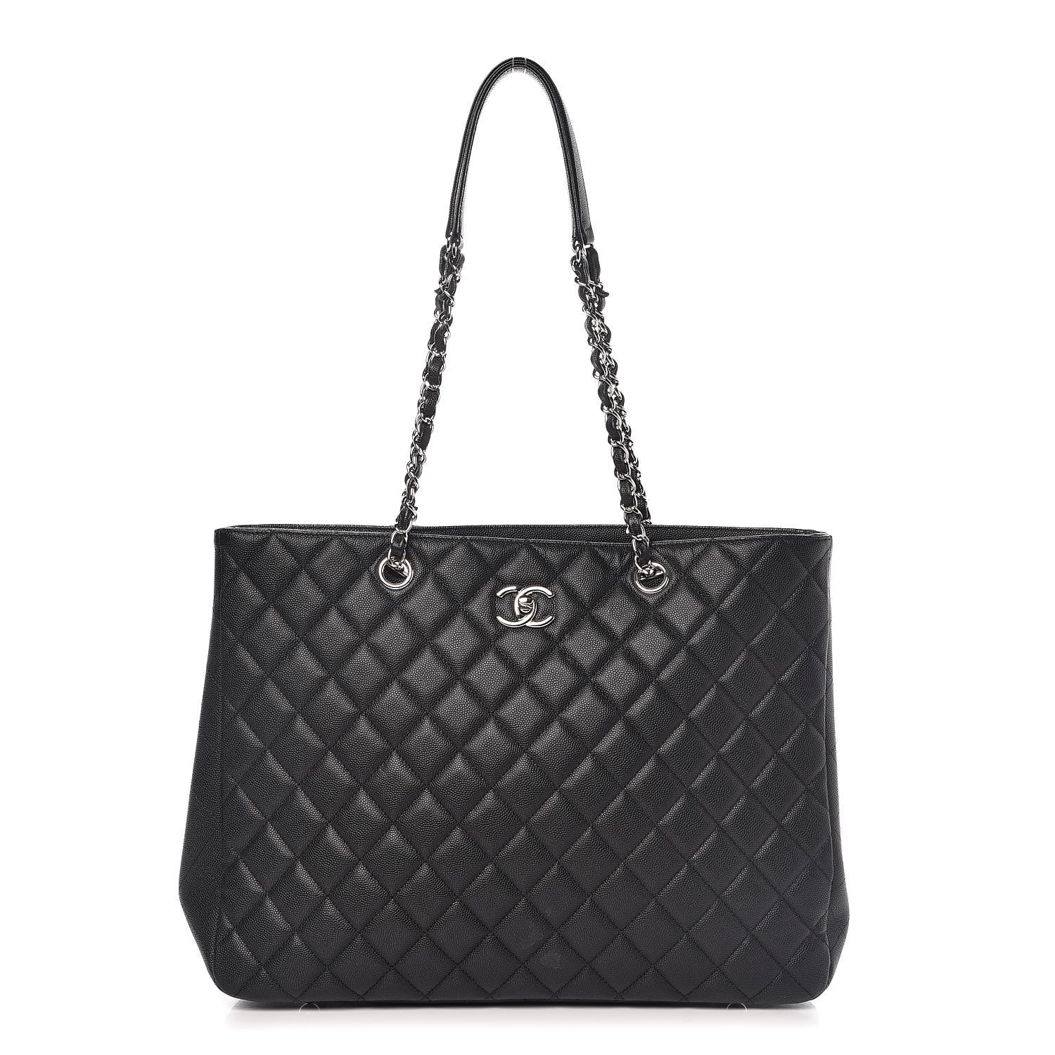 Chanel Caviar Quilted Large Shopping Tote Black 1 of 10