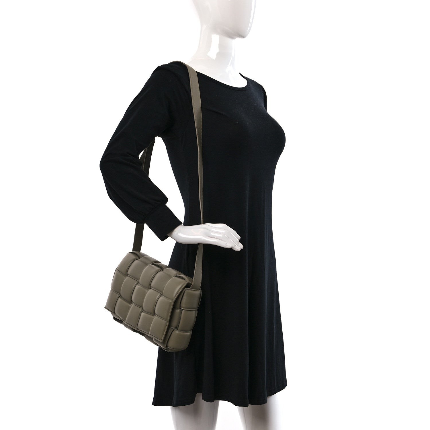 Bottega Veneta Nappa Maxi Intreccio Padded Cassette Crossbody Bag Taupe 2 of 14