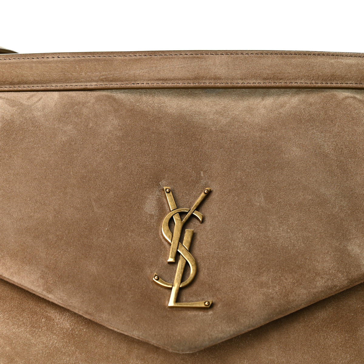 Saint Laurent Suede Large Calypso Dry Grain 8 of 10