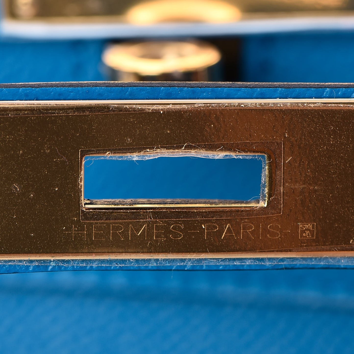 Epsom Birkin 35 Bleu Zanzibar