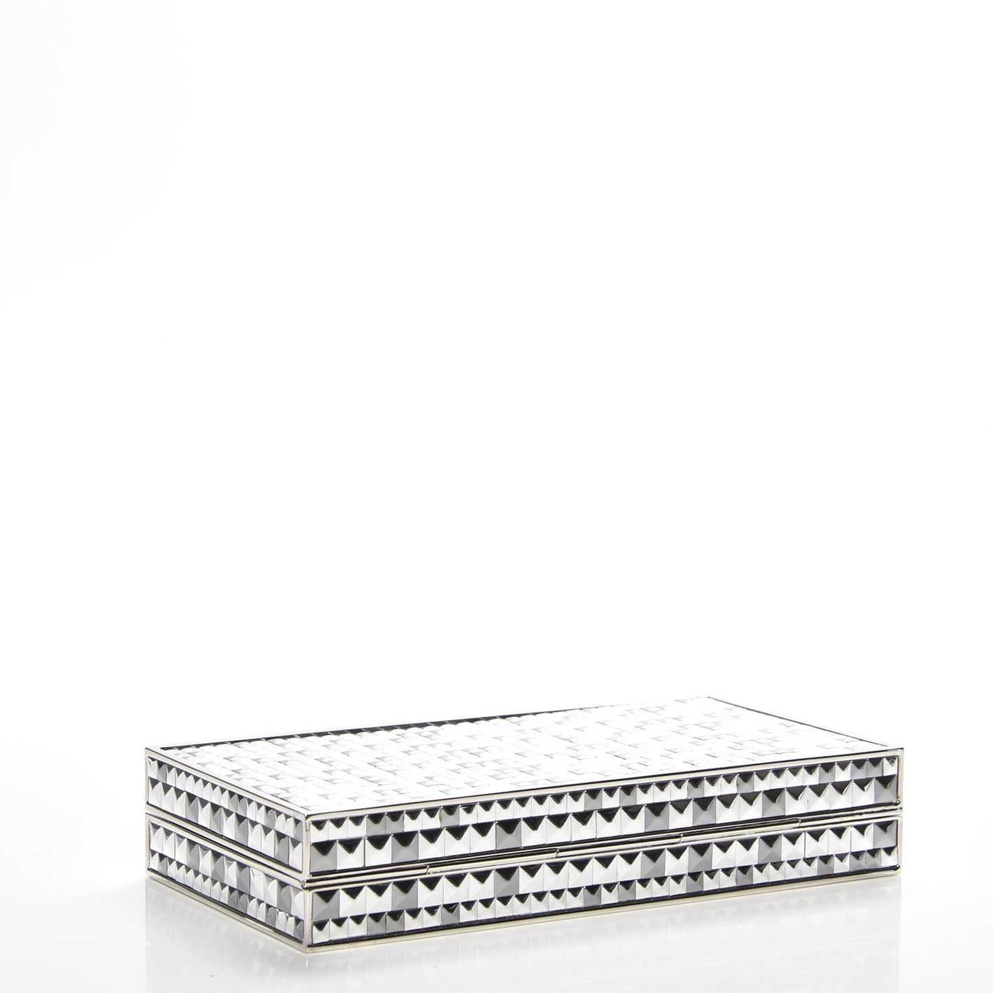 Glass Clutch Silver