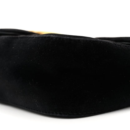 Gucci Velvet Matelasse Small GG Marmont Shoulder Bag Black 10 of 13