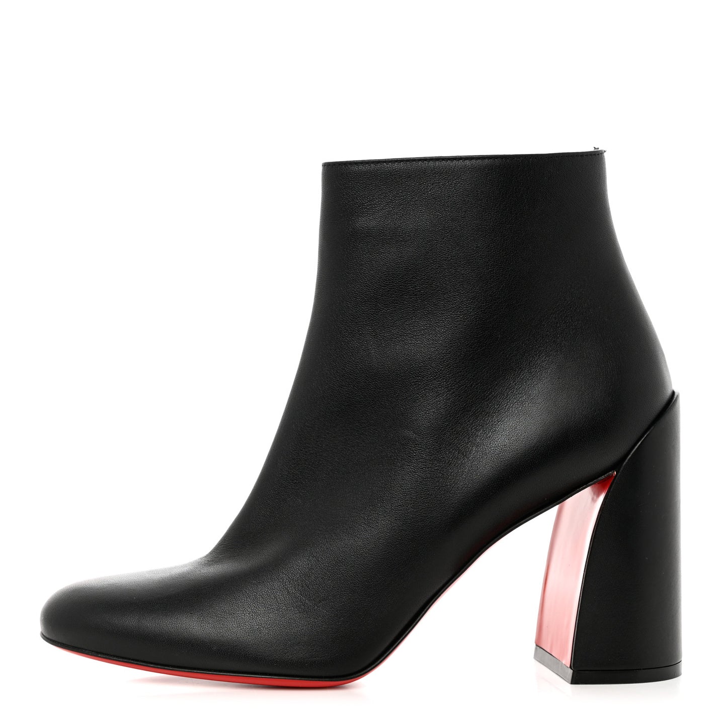 Calfskin Turela 85 Ankle Boots 40 Black