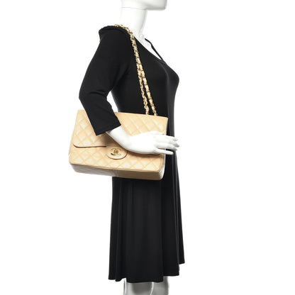 Chanel Caviar Quilted Jumbo Single Flap Beige Clair 2 of 15