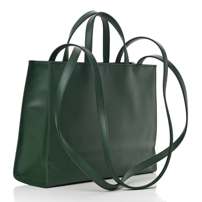 Telfar Vegan Leather Medium Shopping Bag Dark Olive 3 of 10