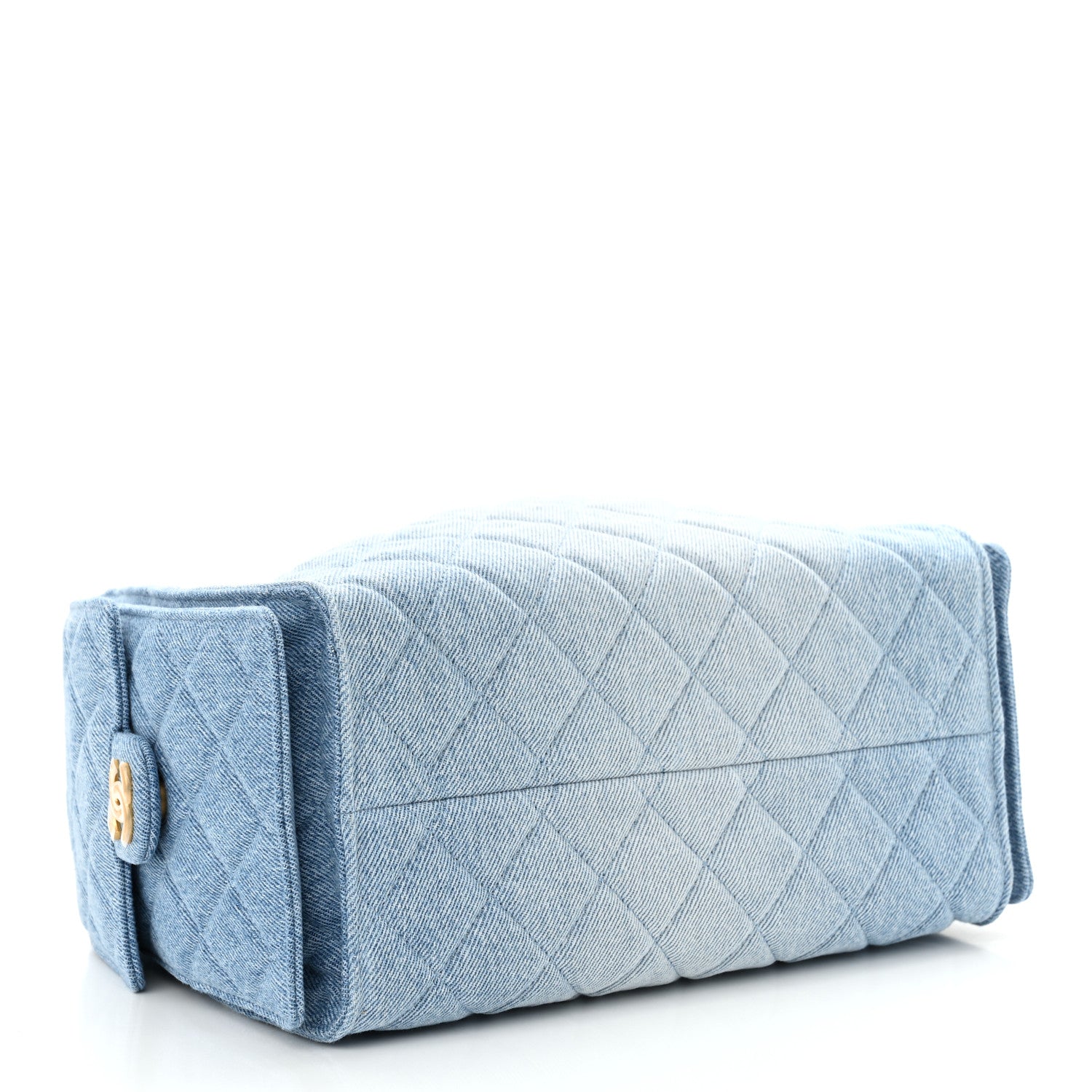 Chanel Washed Denim Quilted Small Chanel 25 Handbag Blue 4 of 11