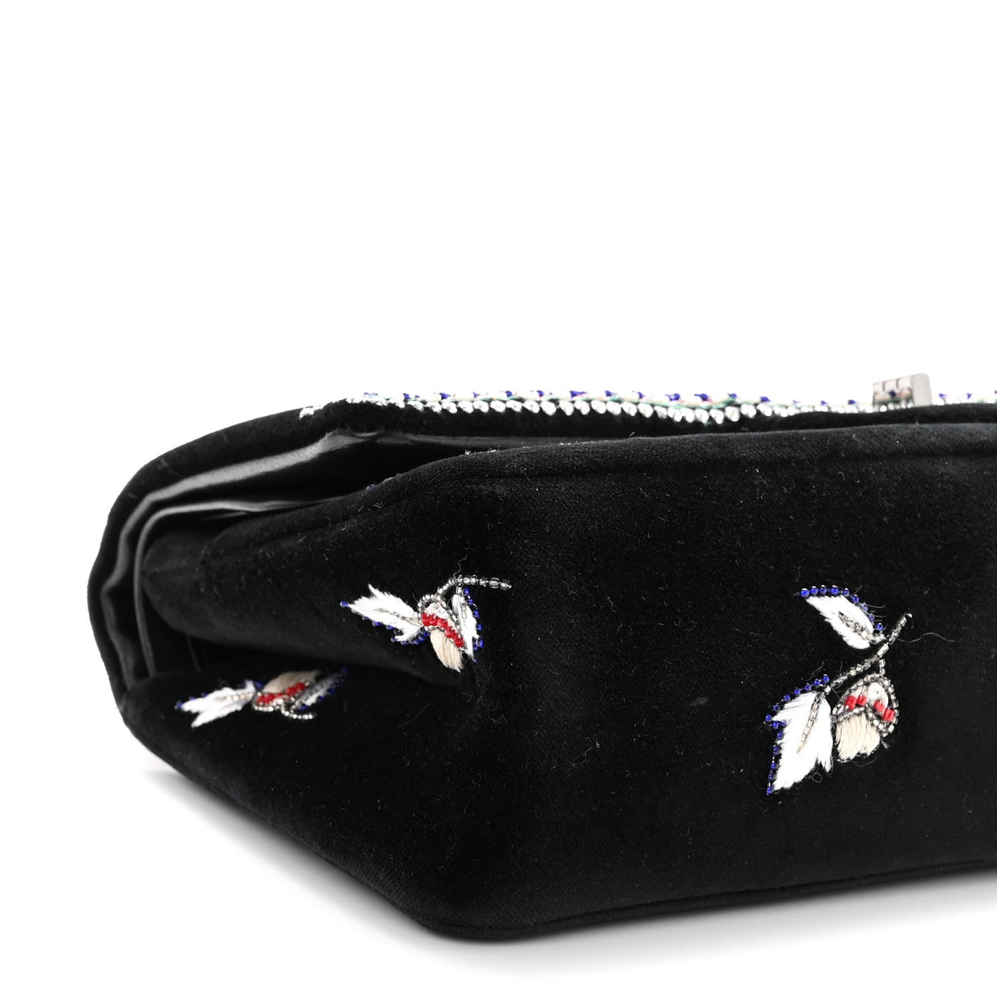 Velvet Embroidered 2.55 Reissue 225 Flap Multicolor