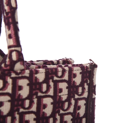 Christian Dior Oblique Medium Book Tote Burgundy Multicolor 6 of 10