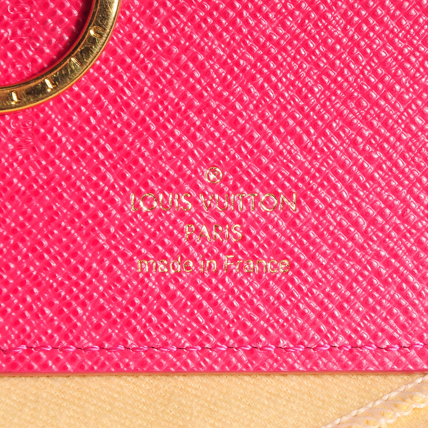 Monogram Illustre Carousel Bag Charm Key Ring Pink