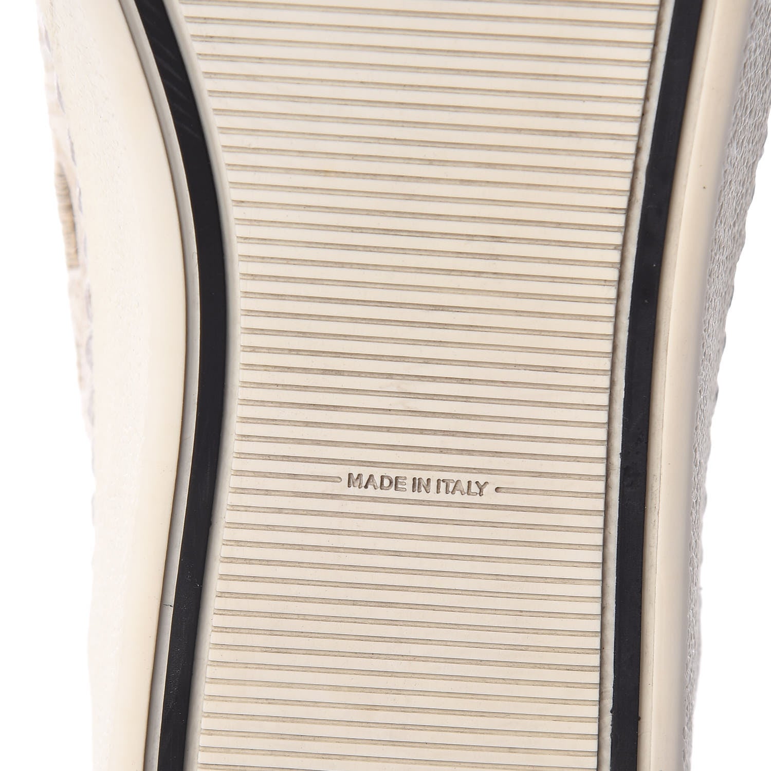 Chanel Grained Goatskin Hollow Out Flower Sneakers 39.5 White Black 8 of 14