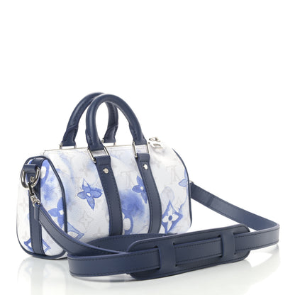 Louis Vuitton Monogram Watercolor Keepall XS Blue 2 of 5