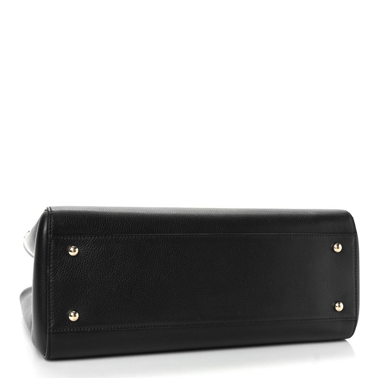 Grained Calfskin Small Neo Executive Shopper Tote Black