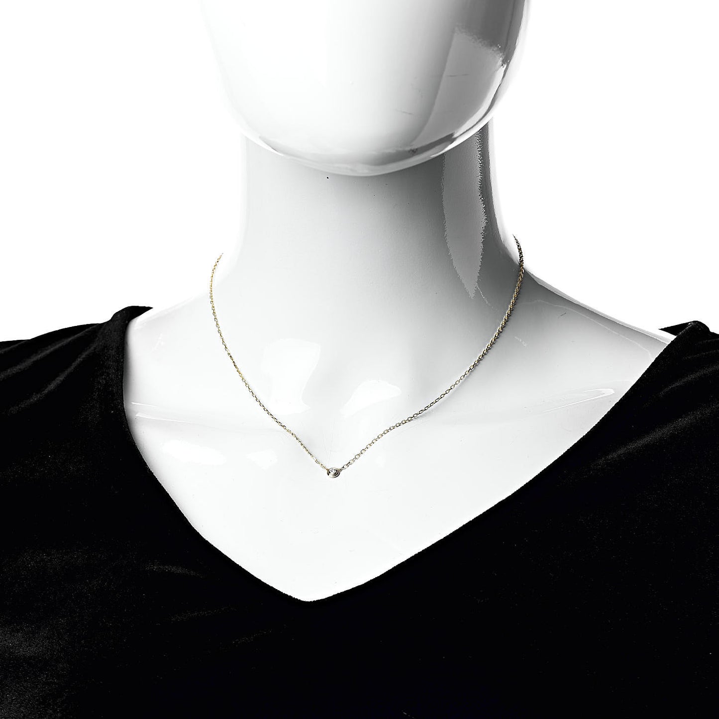 18K Yellow Gold Diamond SM D'Amour Pendant Necklace