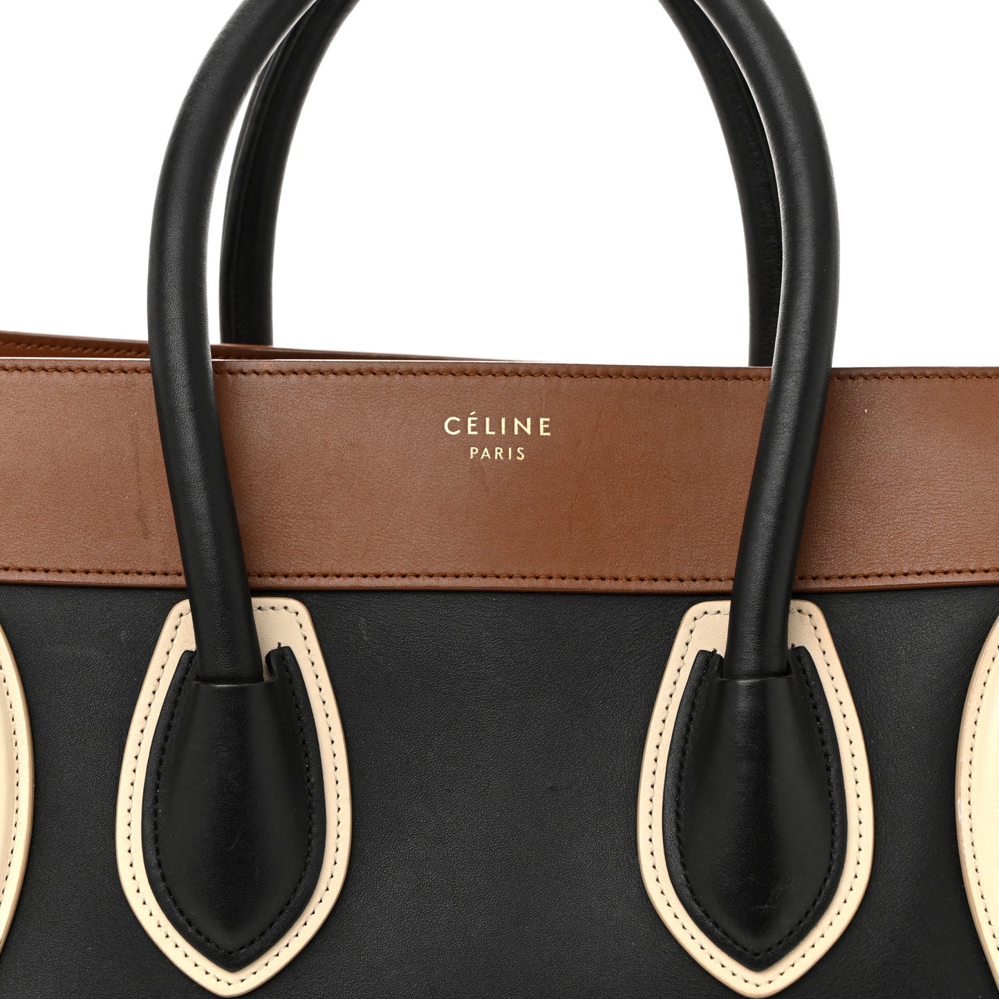 Smooth Calfskin Mini Tri-Color Luggage Multicolor