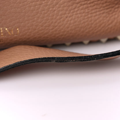 Valentino Garavani Pebbled Calfskin Small Rockstud Flip-Lock Messenger Bag Soft Noisette 23 of 23