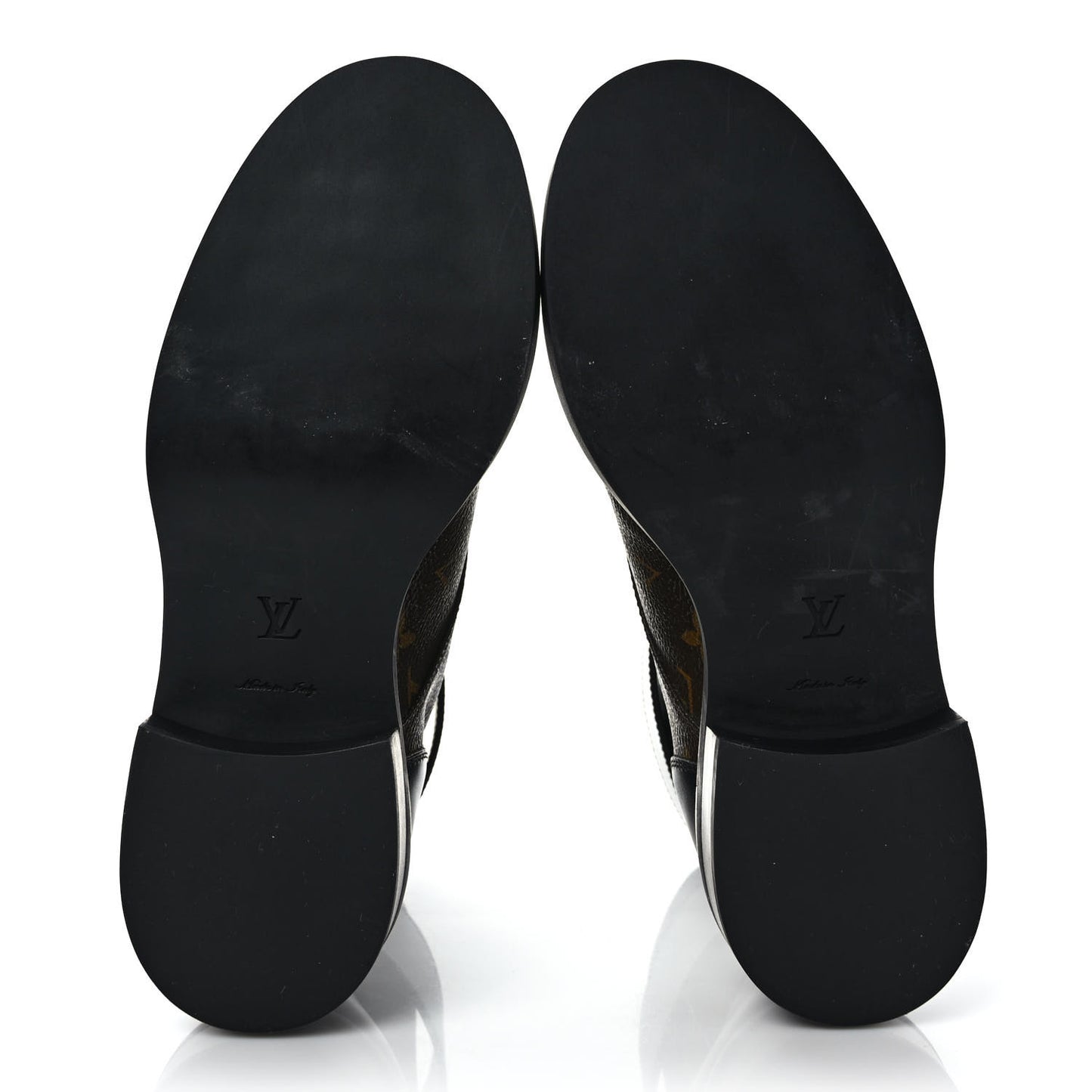 Calfskin Monogram Wonderland Flat Ranger Boots 37 Black
