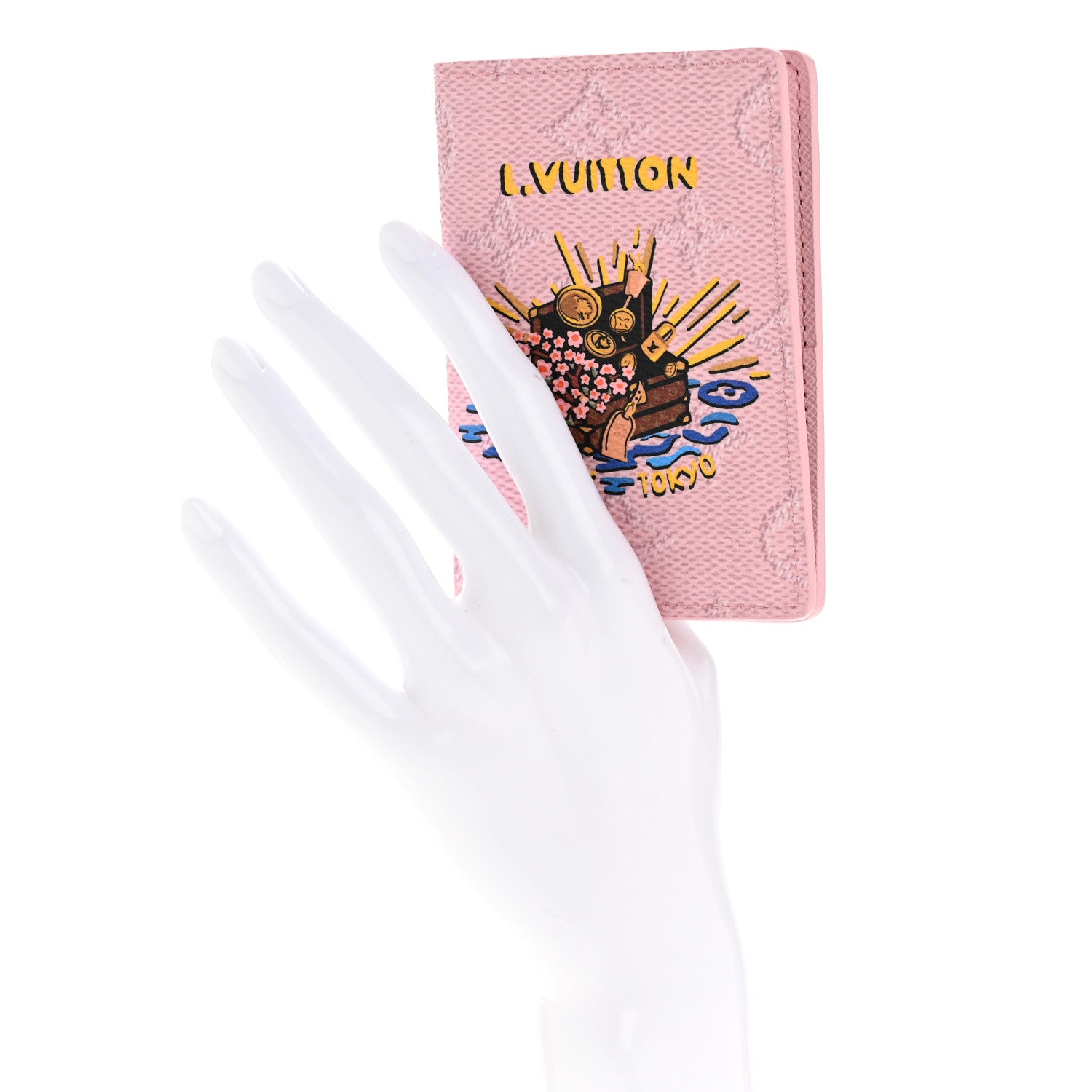 Louis Vuitton Monogram Paris Tokyo Pocket Organizer Pink 2 of 7