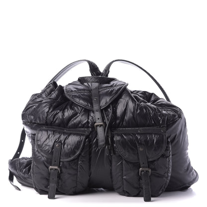 Bottega Veneta Nylon Calfskin Spinnaker Backpack Black 1 of 9