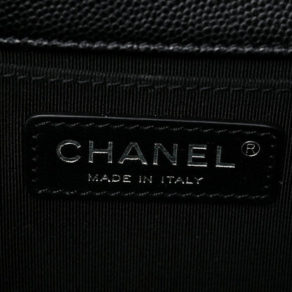 Chanel Caviar Quilted Medium Boy Flap Black 6 of 9
