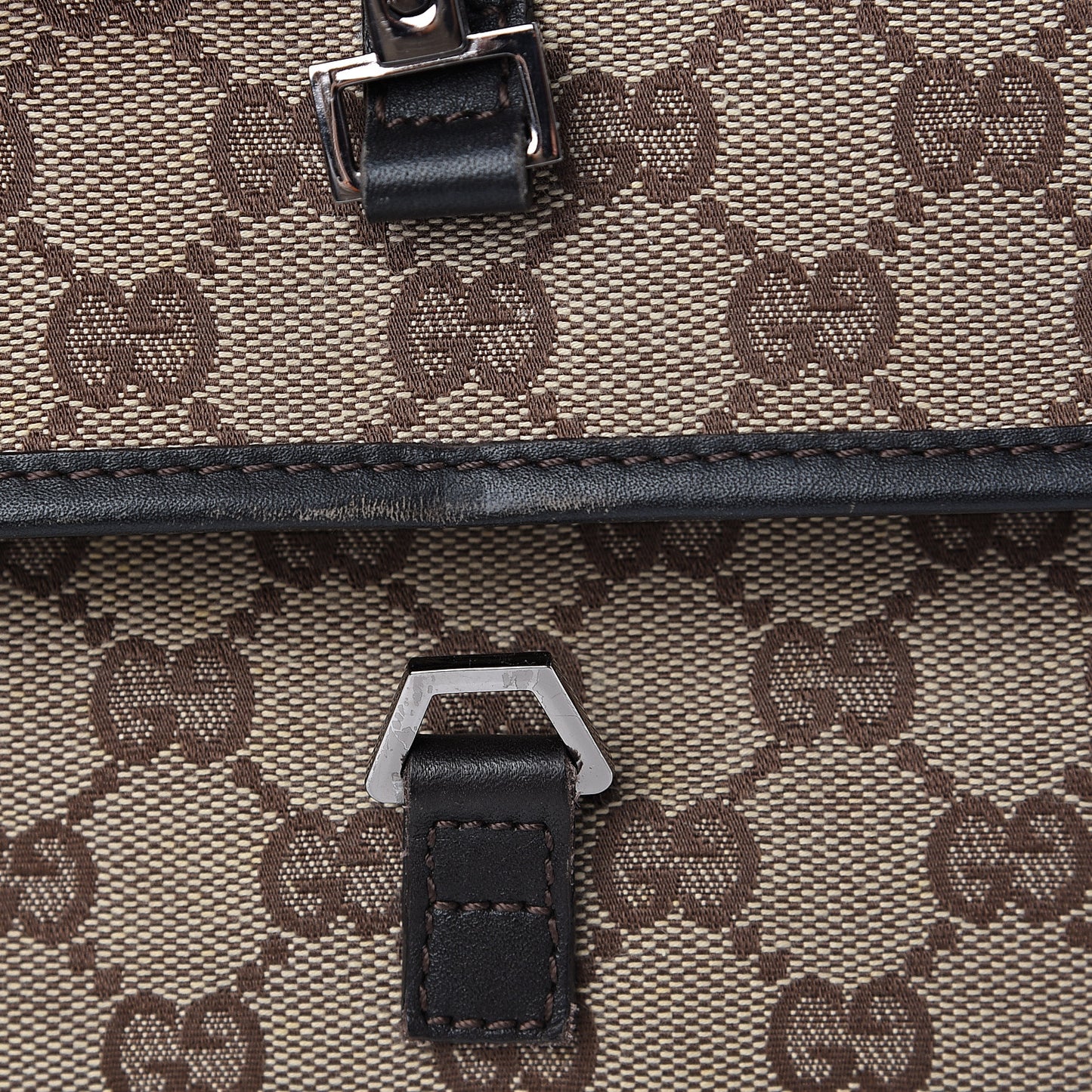 Monogram Waist Pouch Bag Dark Brown