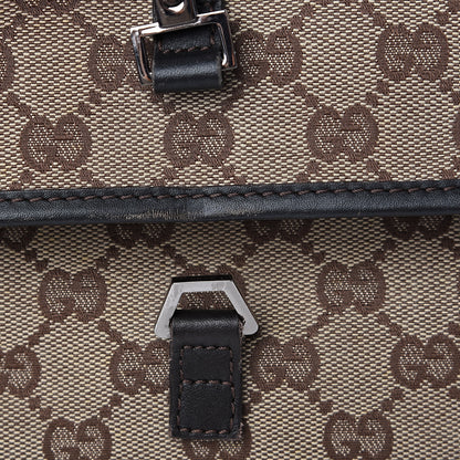 Gucci Monogram Waist Pouch Bag Dark Brown 9 of 10
