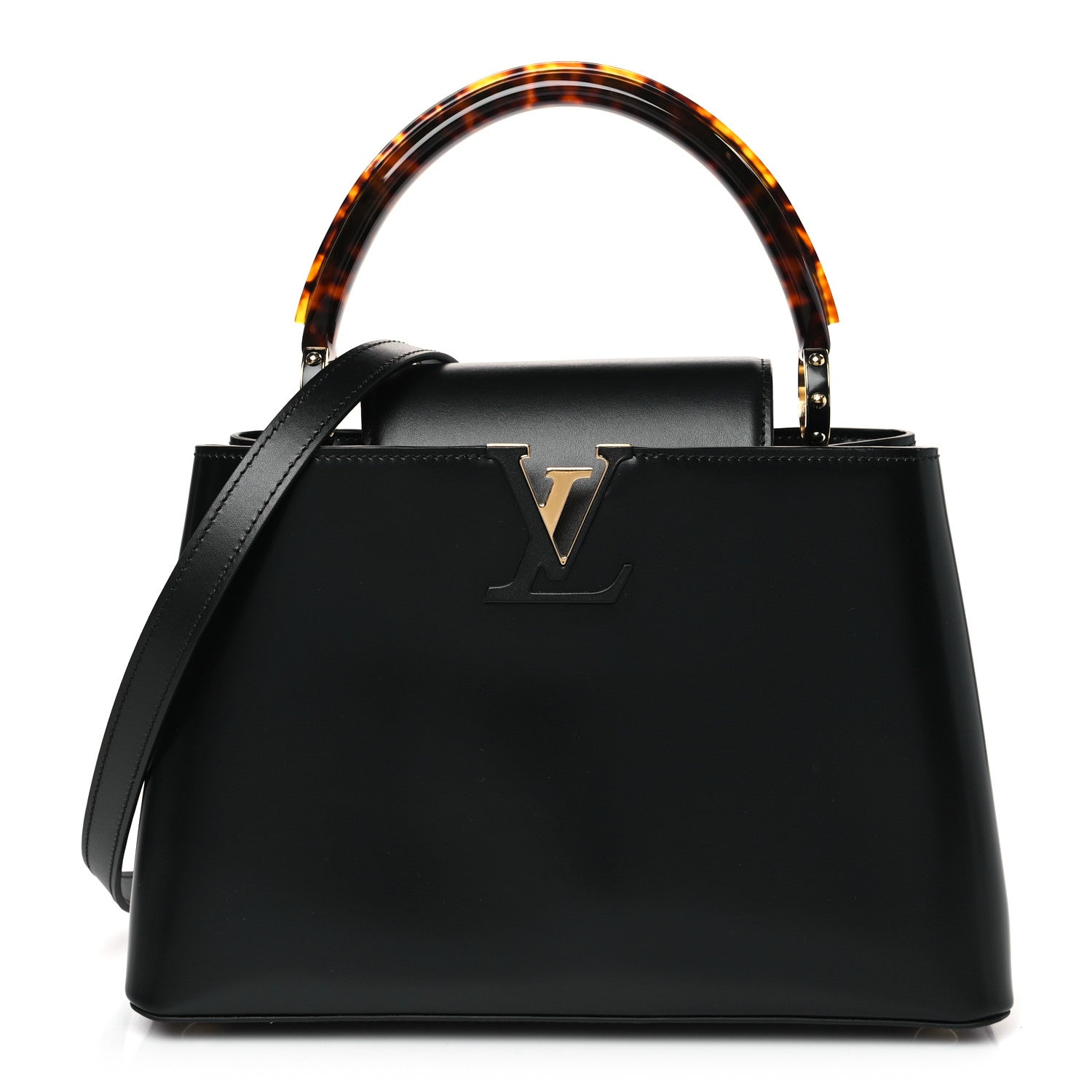 Louis Vuitton Sleek Capucines MM Black 1 of 9