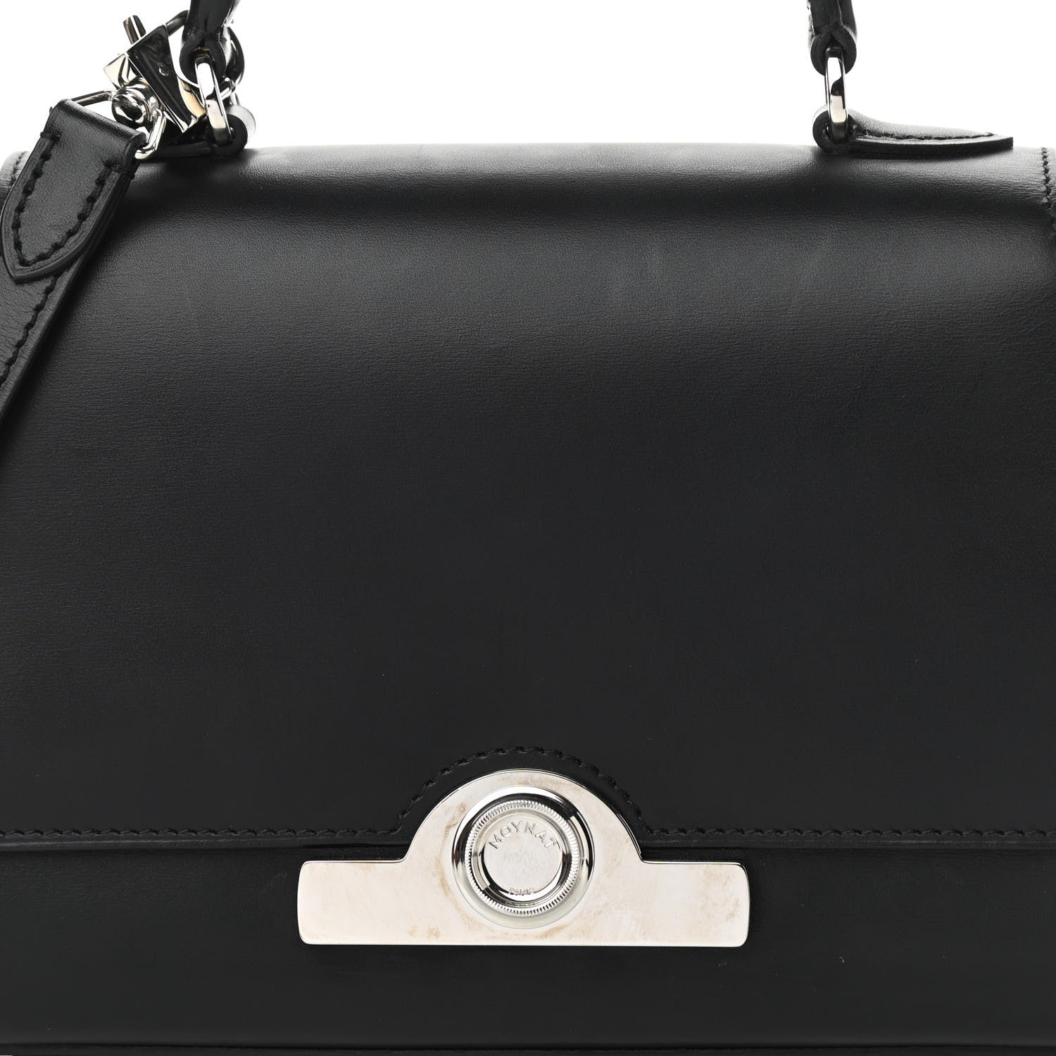 Moynat Box Calfskin Rejane BB Black 7 of 9