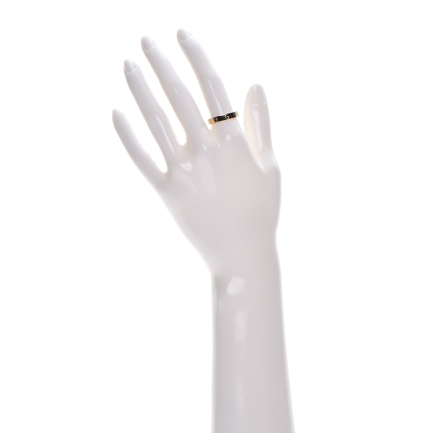 Cartier 18K Yellow Gold 3.5mm LOVE Wedding Band Ring 55 7.25 2 of 6