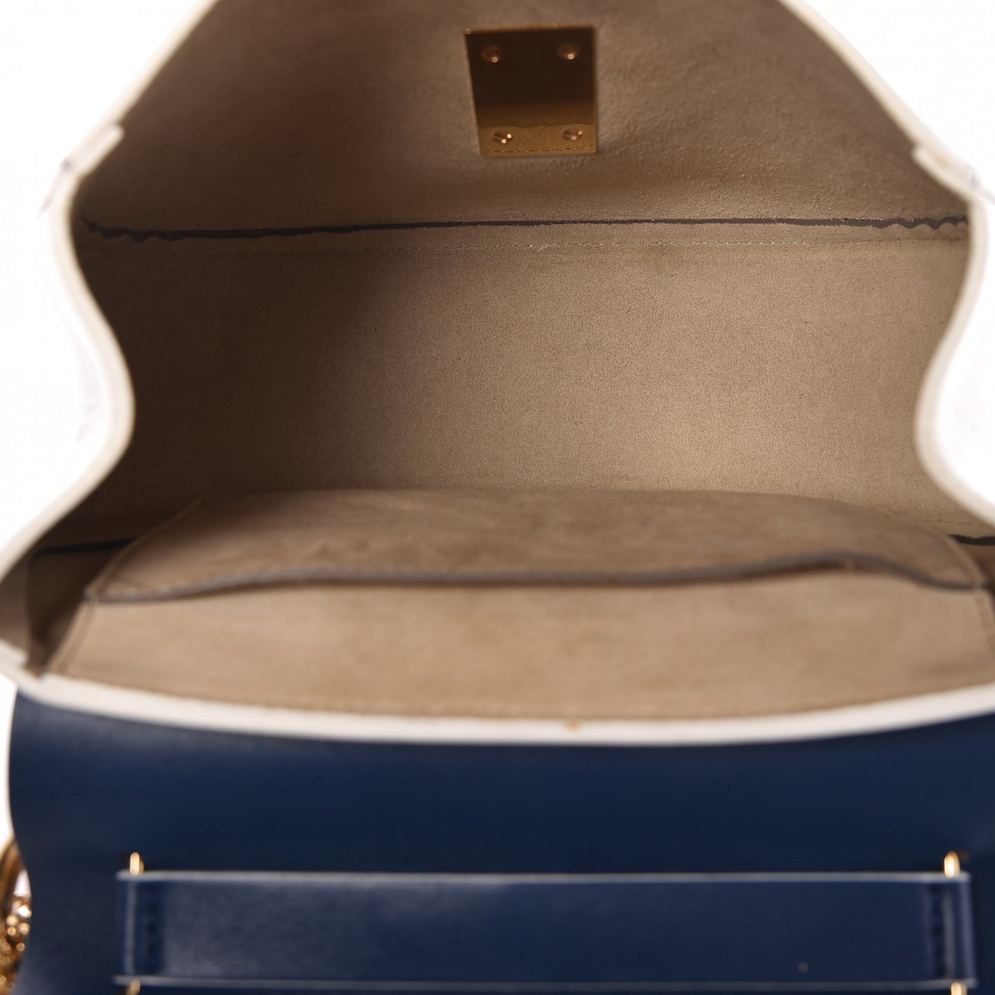 Smooth Calfskin Medium Drew Shoulder Bag Blue