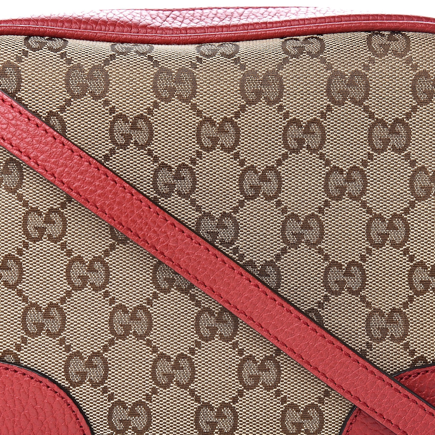 Monogram Mini Bree Messenger Bag Red
