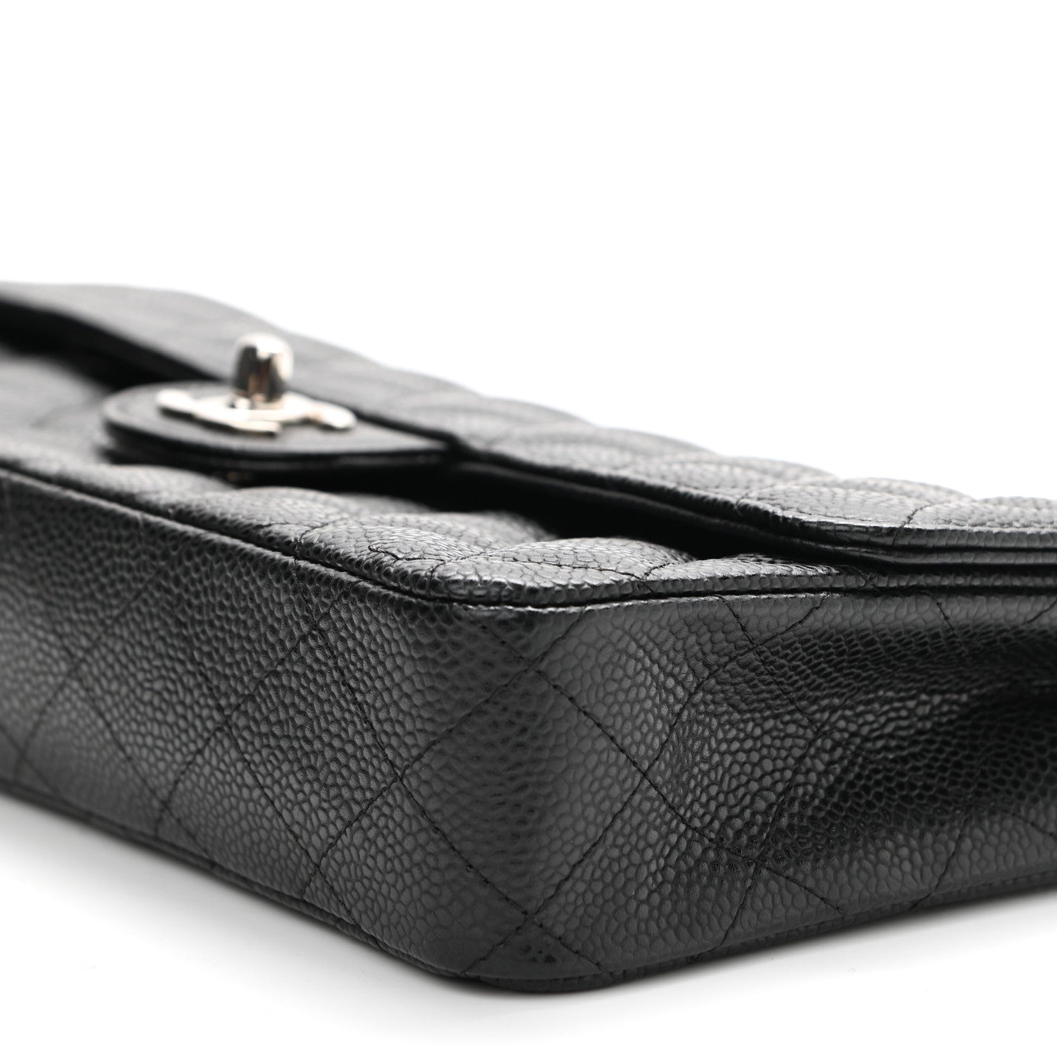 Chanel Caviar Quilted East West Flap Black 9 of 12