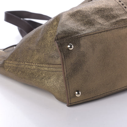 Saint Laurent Calfskin Reversible Double Sac Y Tote Gold Brown 13 of 15