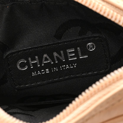 Chanel Calfskin Quilted Small Cambon Messenger Beige Black 6 of 13