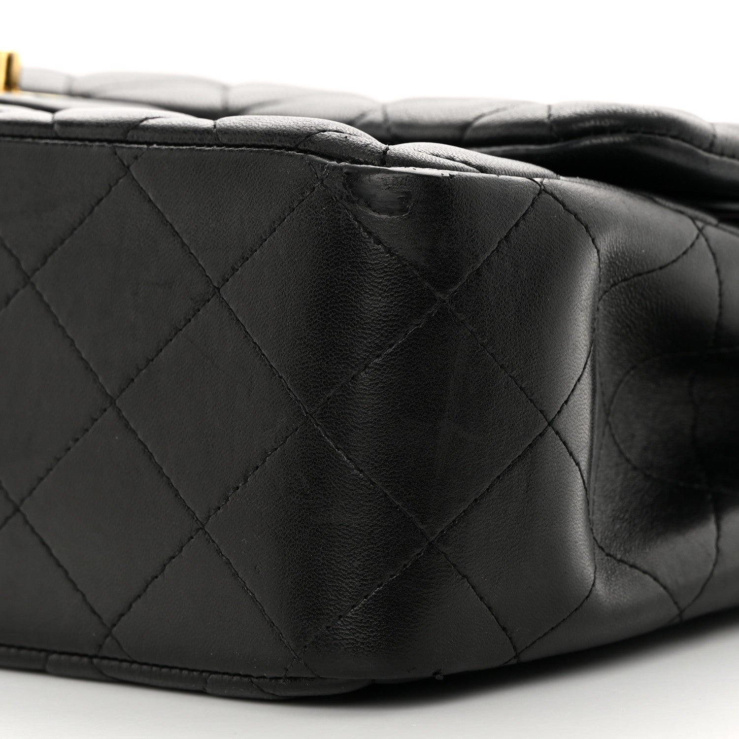 Chanel Lambskin Quilted Jumbo Double Flap Black 10 of 19