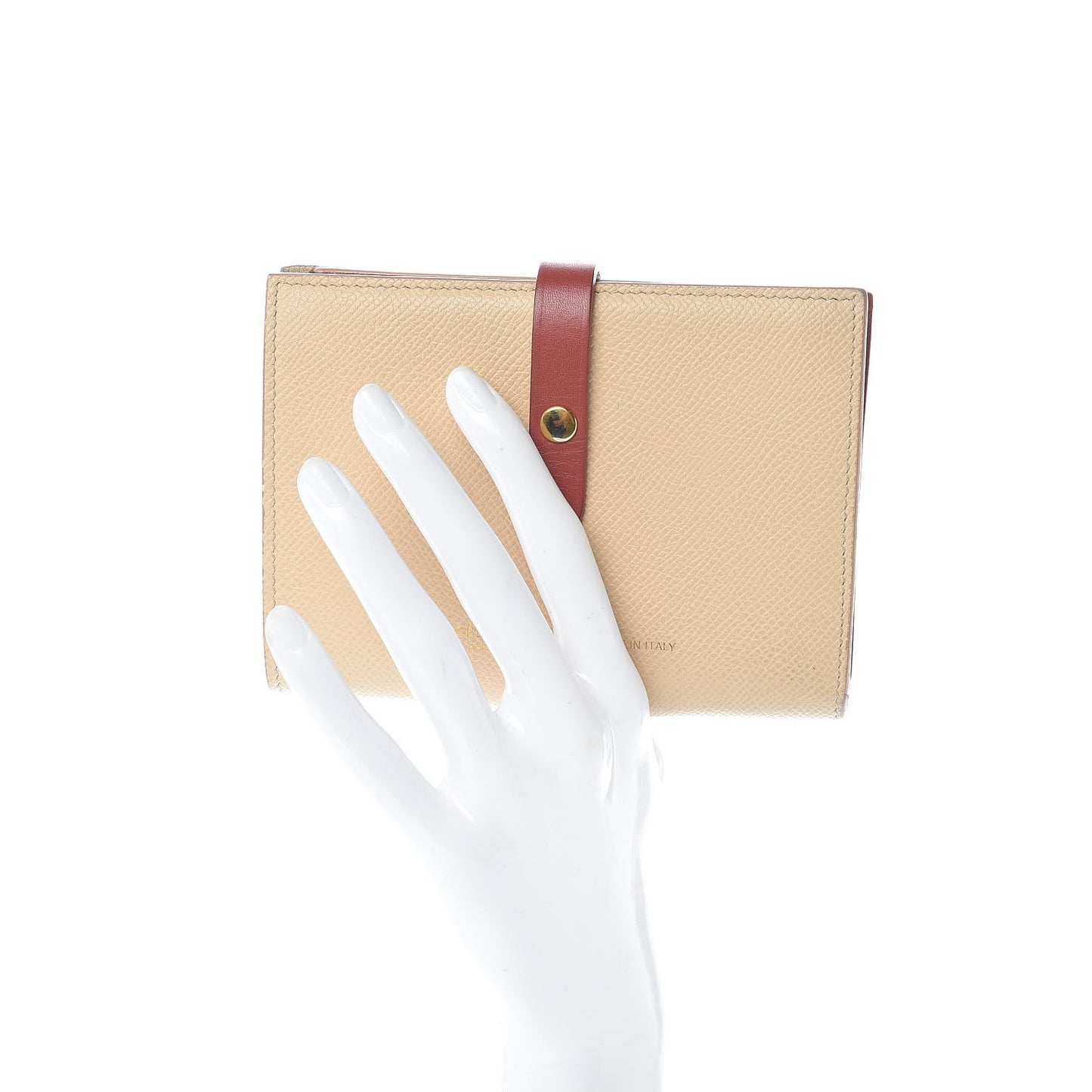 Grained Calfskin Medium Multifunction Strap Wallet