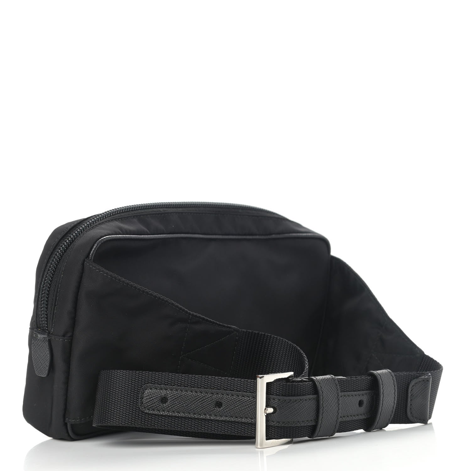 Prada Tessuto Nylon Belt Bag Black 3 of 11